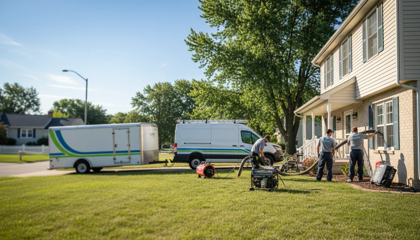Flooded Basement Restoration And Cleanup With Repair in Fairfax, IA near me